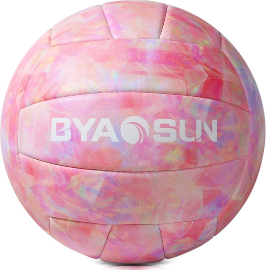 Soft Official Volleyball for Indoor Outdoor Beach, Size 5 Training Volleyball for Beginner Teenager Adult…