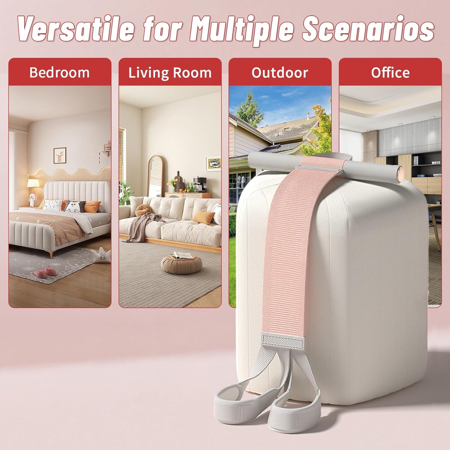 Foot Pedal Resistance Bands with Handles - 150LB Pedal Ankle Puller - Elastic Yoga Pedal Puller Stretch Fitness Band for Exercise/AB Training/Auxiliary Device Sit Up Exercise Equipment for Women Men