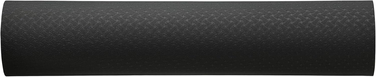 Amazon Basics 1/4 Inch Thick TPE Exercise Yoga Mat with Carrying Strap