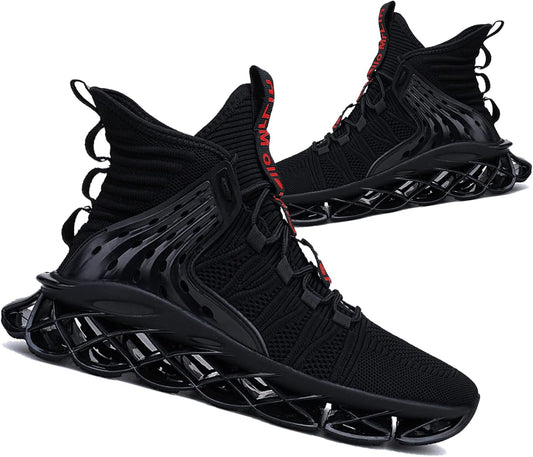 Hello MrLin Men's Running Shoes Non Slip Athletic Tennis Walking Blade Type Sneakers Hip Hop