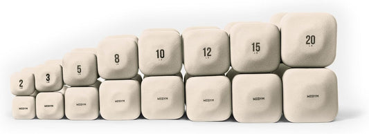 SafeGrip Dumbbells, Anti-Slip, Anti-Roll, Thick Handles, Free Weights, Square Dumbbells for Secure Workouts at Home, Weightlifting, and Personal Training