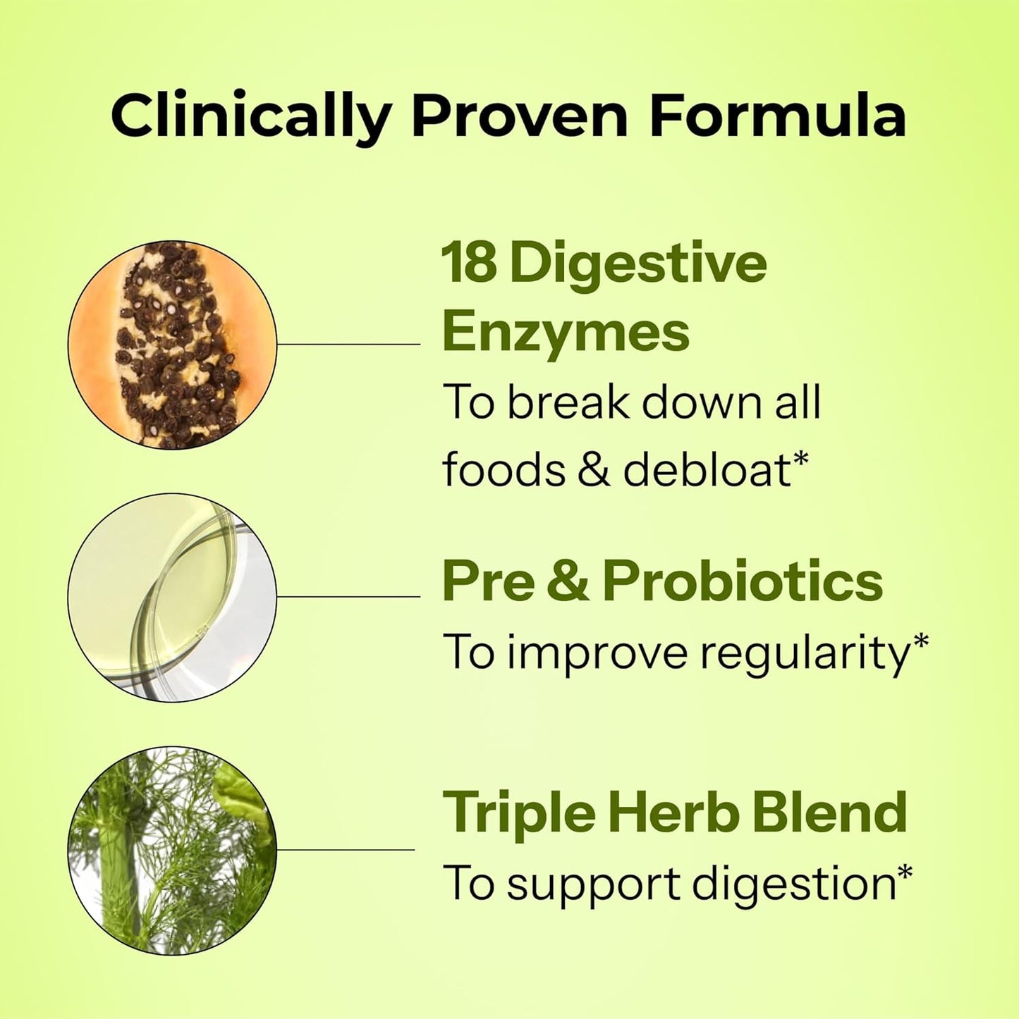 HUM Flatter Me Digestive Enzymes with Probiotics & Prebiotics - Fast-Acting Bloat Relief, Digestive Health and Regularity, Vegan Formula 60 Servings