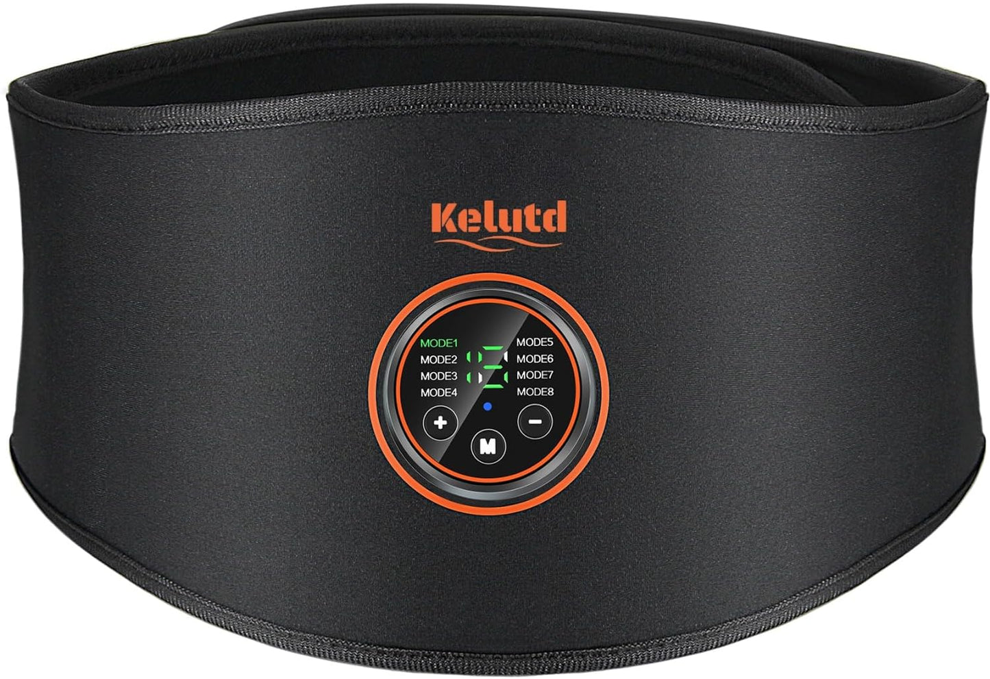 Abs Stimulator Belt-FDA Cleared EMS Massager Abdominal Toining Fitness Belt without GEL SHEET Tactical Abs Power Muscle Toner Workout Men Women & Bodybuilders USB Rechargeable Black KLT-07