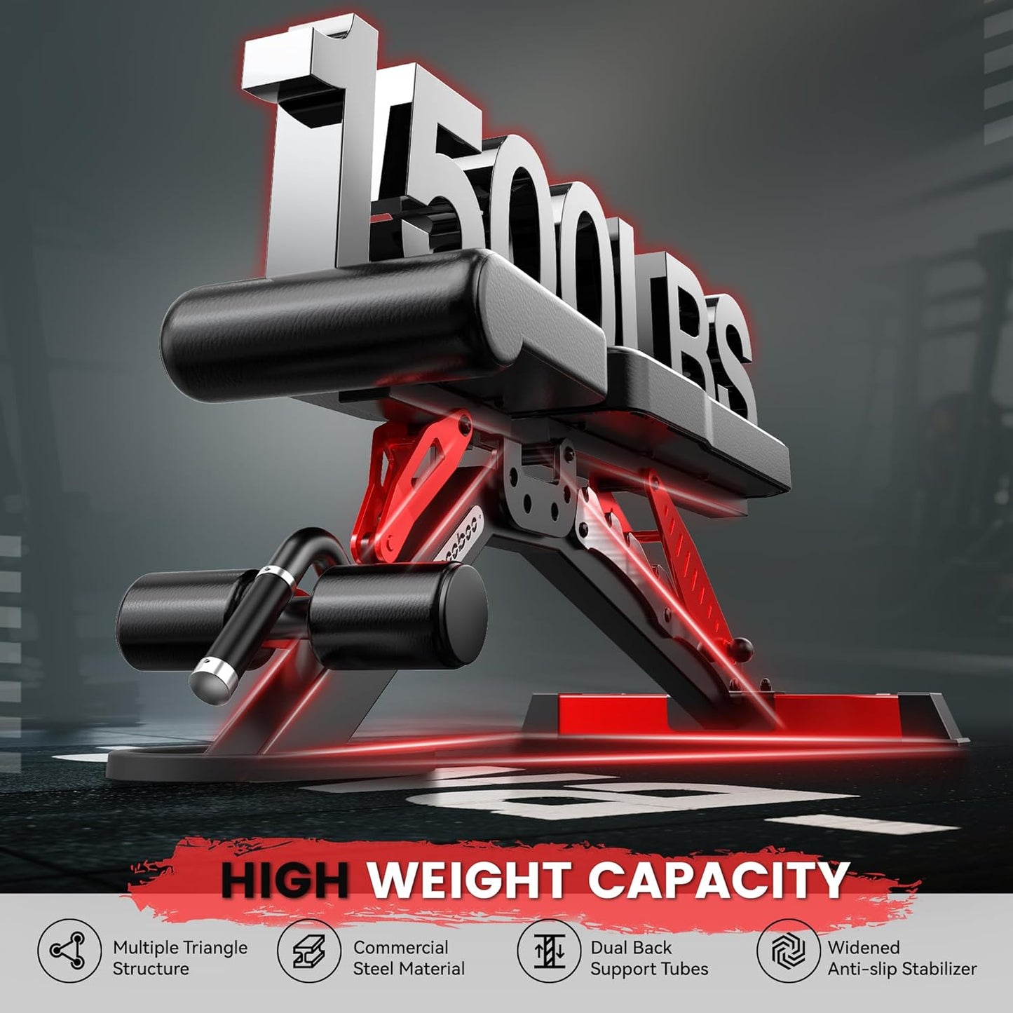 Pooboo Multi-Functional Machine Power Cage, 2000LB Squat Rack, LAT-Pull Down System, Dual Pulley Cable Crossover System, Home Gym Workout Machine with Strength Training Attachments