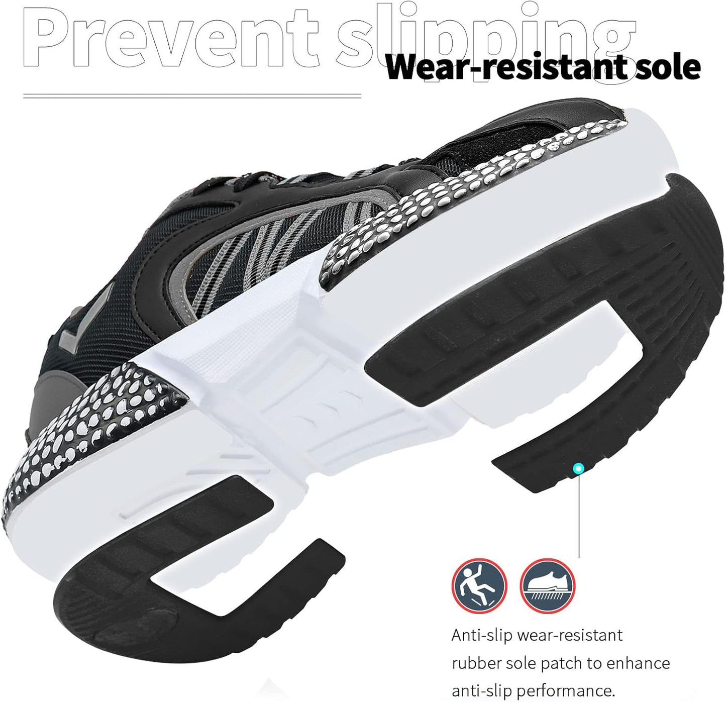 WETIKE Boy's Shoes Mesh Slip on Lightweight Running Sneakers