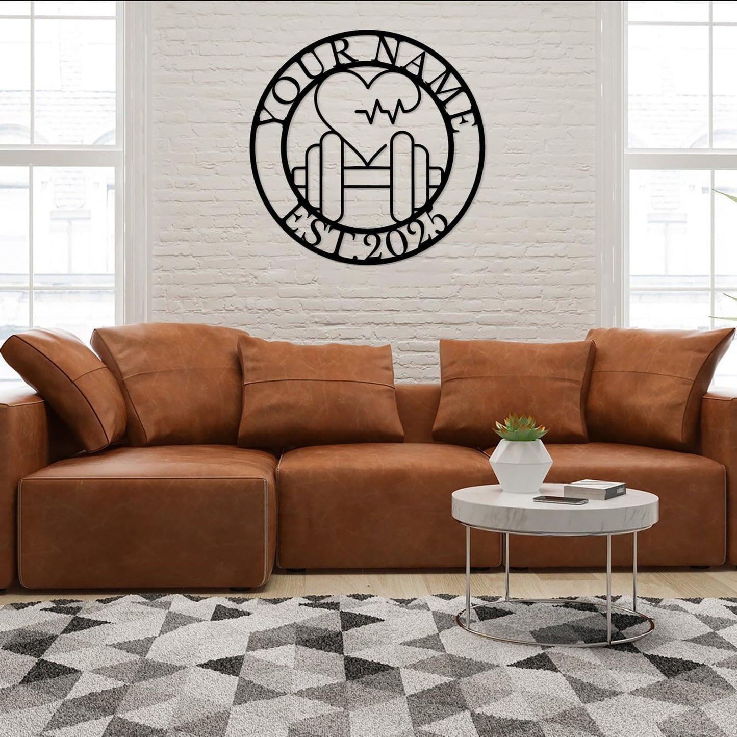 Customized Metal Gym Name Sign, Personalized Sports Room Wall Art,Metal Gym Sign,Unique Fitness Wall Sign, Gym Lovers Unique Gift, Gym Wall Art,Training Center Sign (Style-11)