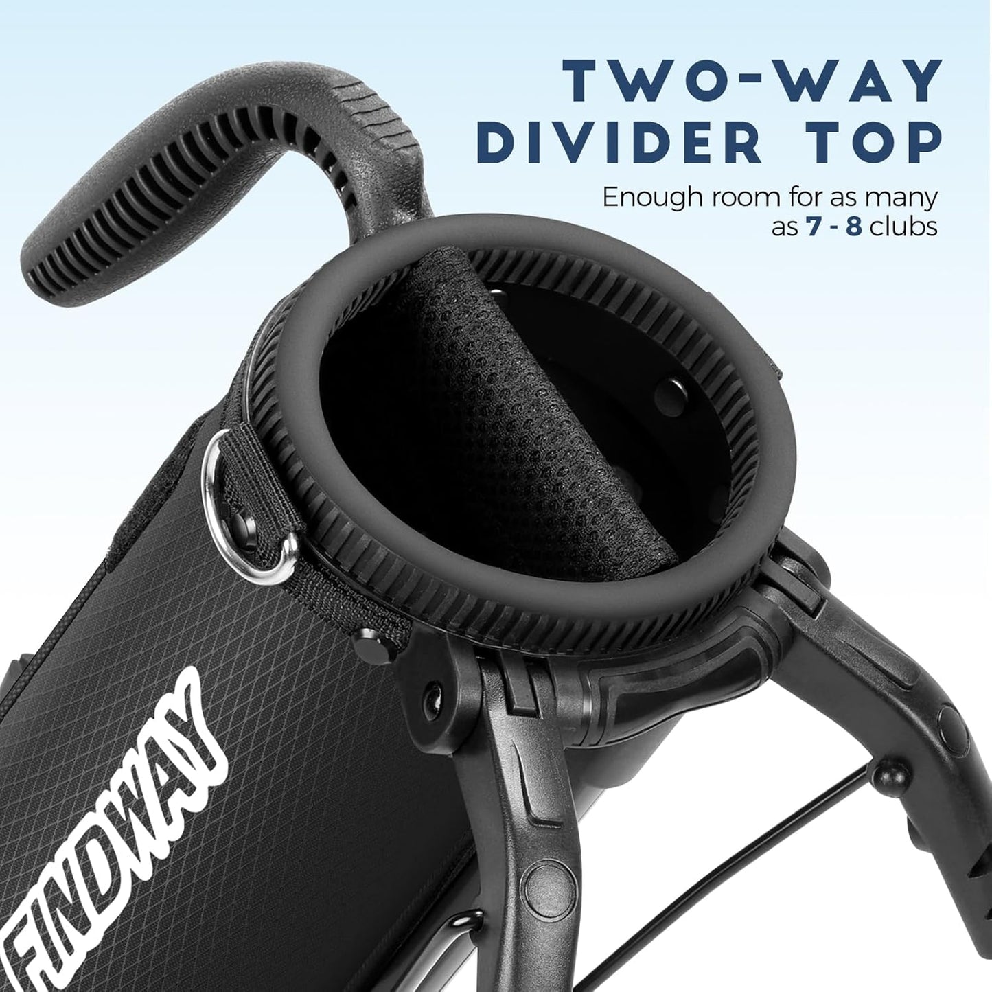 Findway Golf Stand Bag, Par 3 Golf Bag Pitch n Putt Small Golf Bag with Ball Holder and Cooler Bag, Lightweight Golf Carry Bag for Men Women