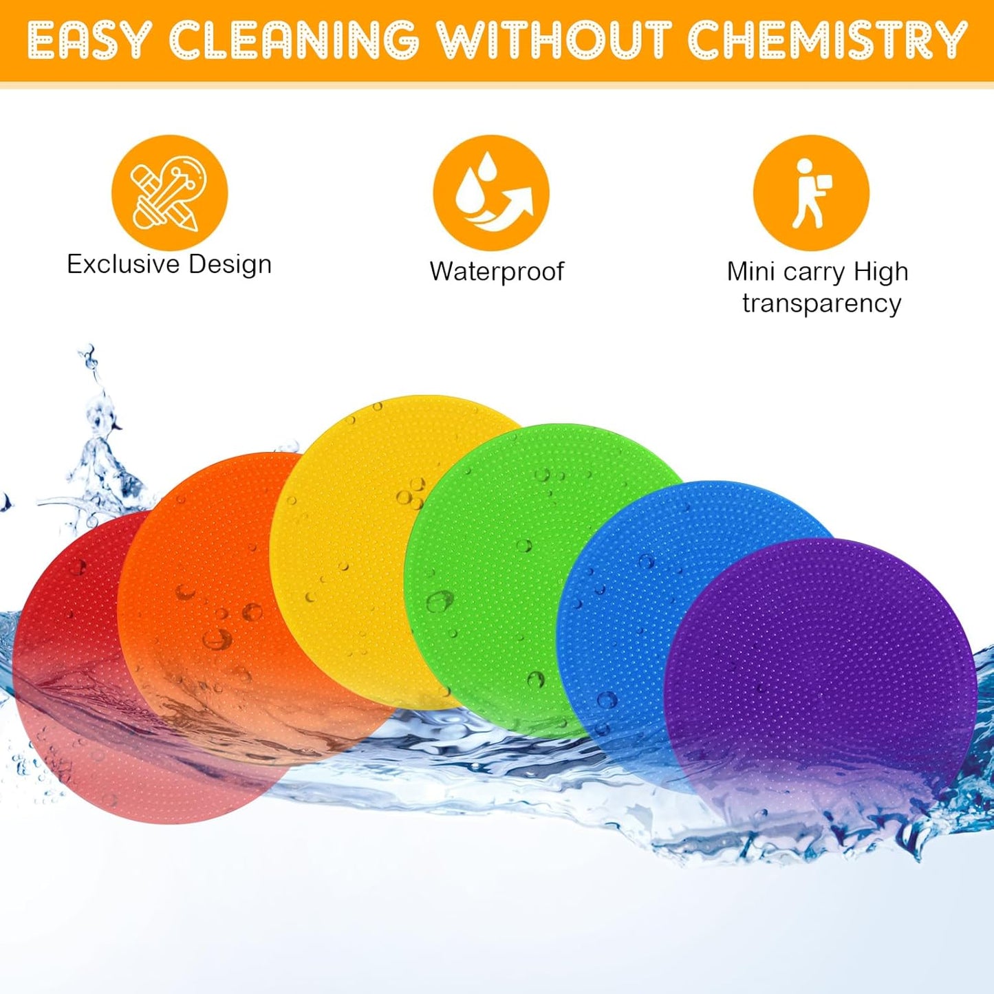 TPE Floor Spot Markers Dots for Gym Flat Non Slip Spot Marker Dance Dot for Classroom Gym Sports Soccer Basketball Agility Training Field Marking Equipment