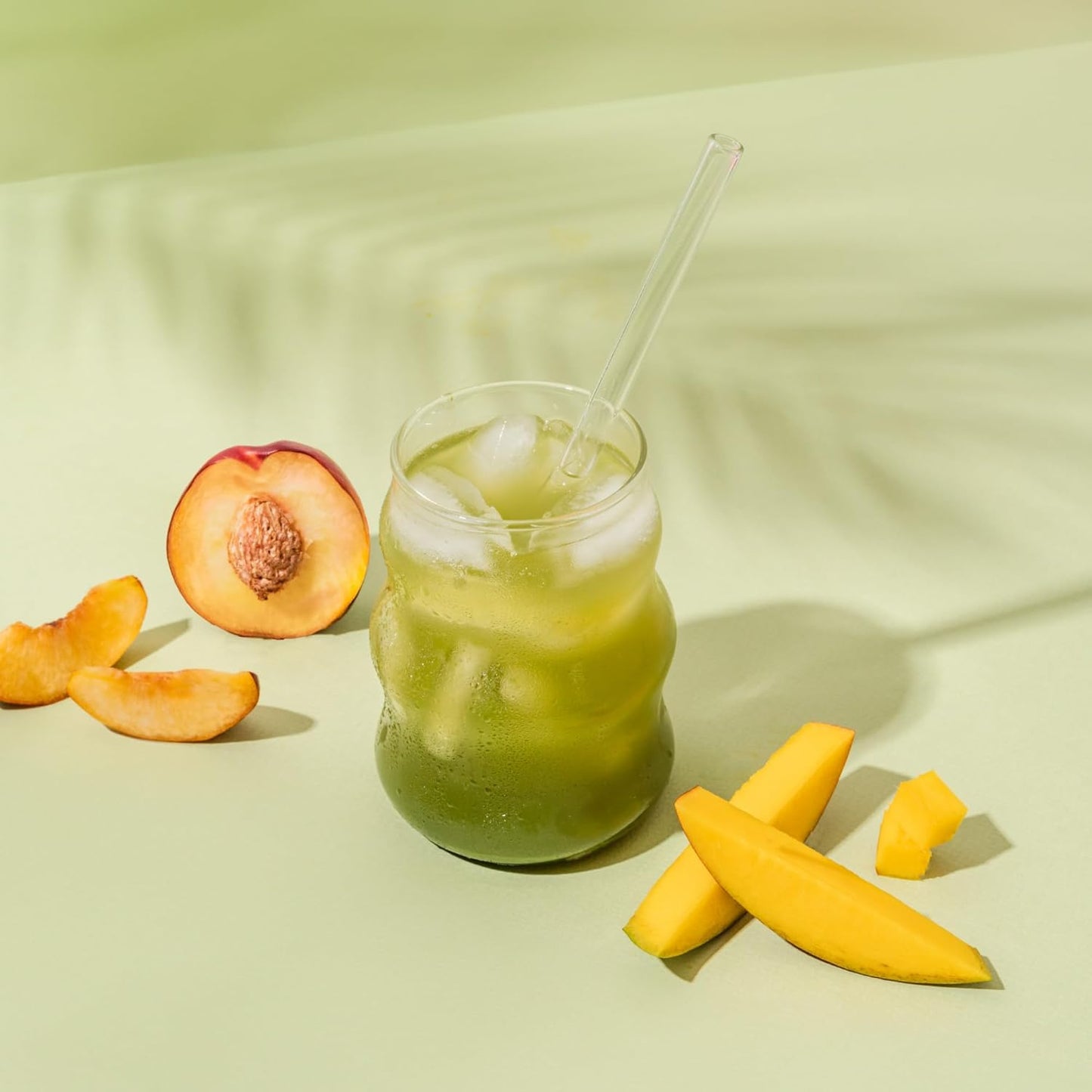 Supergreens Premium Superfood Greens Drink Mix w/Chlorella, Moringa, Spinach & Broccoli + Digestive Enzymes & Probiotic Blend -Nutrient-Packed Powder Wellness (Mango Peach, 20 SRV, Travel Pack)