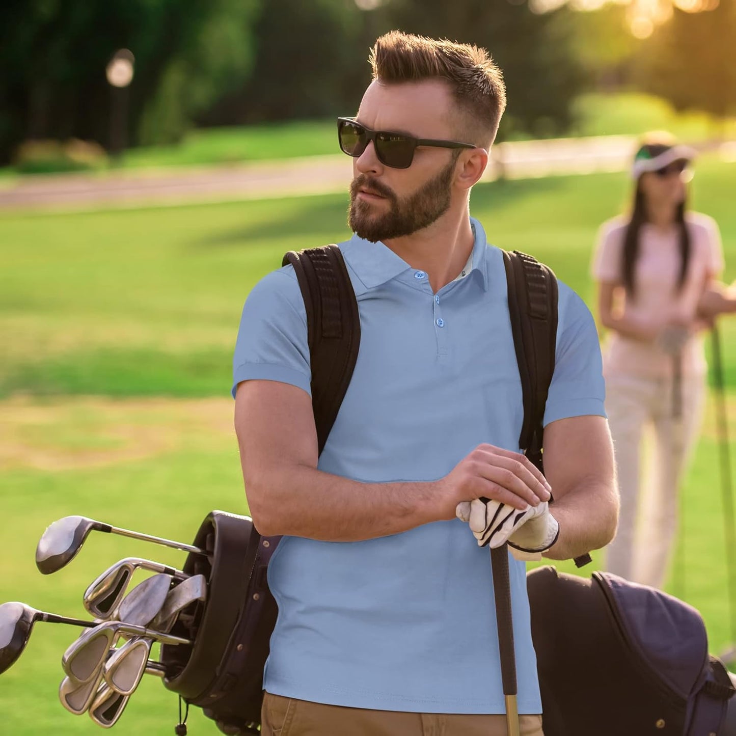 Mio Marino Golf Polo Shirts for Men - Dry Fit - Ultra-Thin Breathable Fabric
