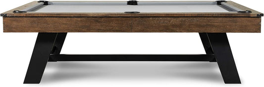 Nixon Billiards - Hunter Slate Billiard Pool Table(Metal Leg) - Brushed Walnut - 7 FT and 8 FT - White Glove Installation