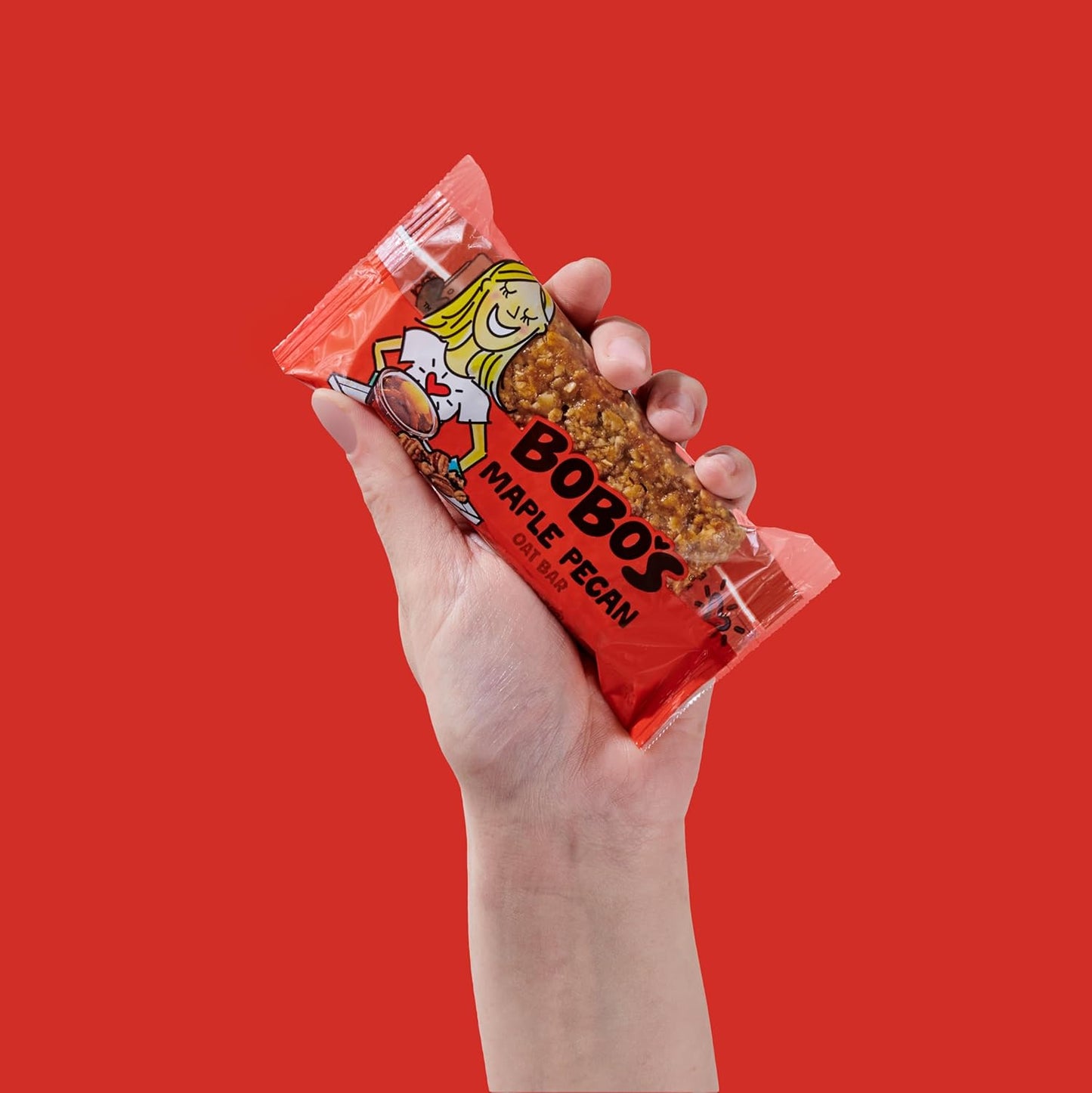 Bobo's Oatmeal Bars, Maple Pecan, Gluten Free Vegan Whole Grain Oat Bars, Pack of 12