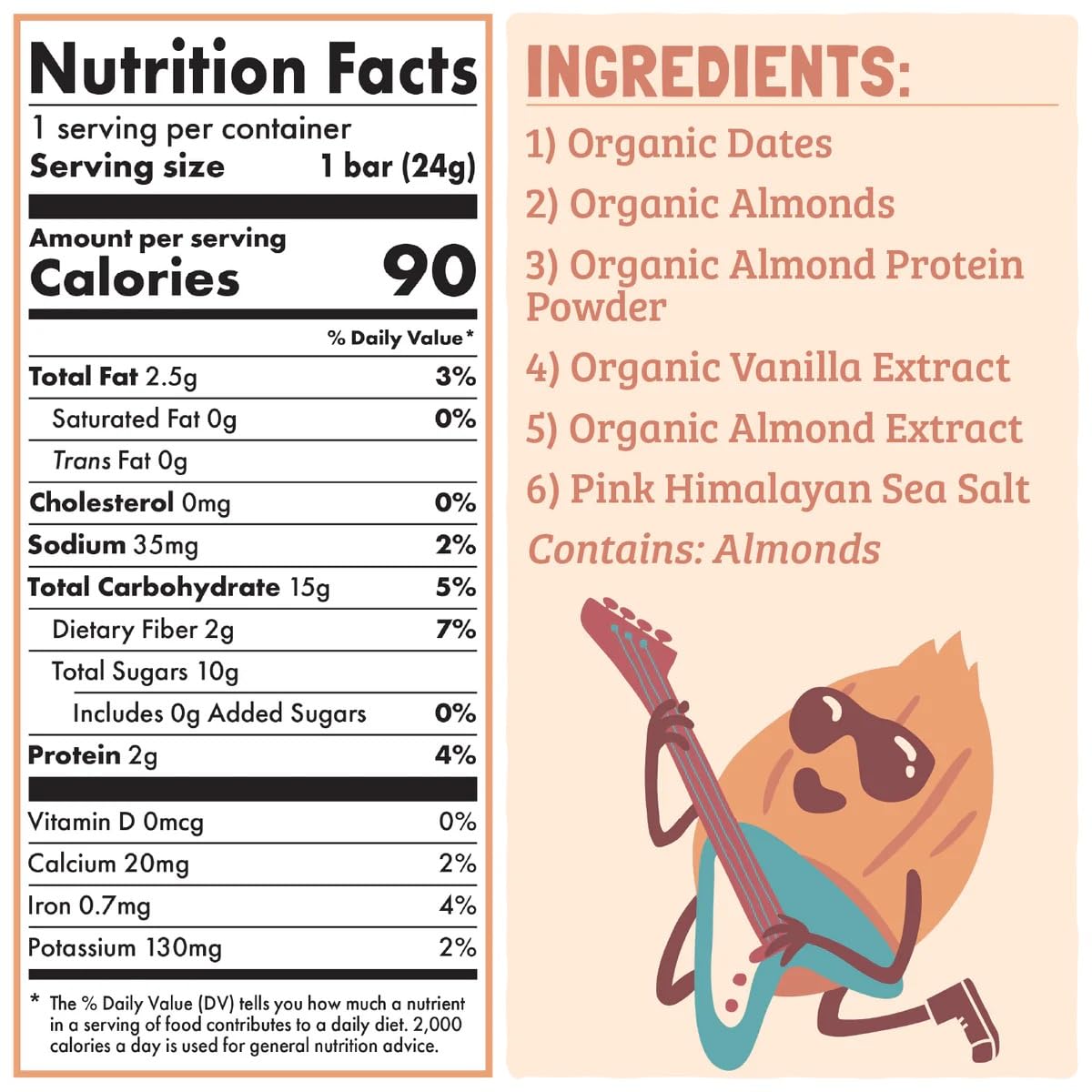 Skout Organic Almond Cookie Kids Snack Bars (18 Pack) | Organic Kids Snack Bars | School Snacks & Lunch Snacks | No Refined Sugar | Vegan & Paleo | Gluten, Dairy, and Grain Free