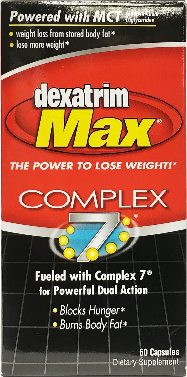 ILIOS Dexatrim Max Complex-7 | Diet Pills to Lose Weight - 7 Powerful Ingredients to Reduce Hunger & Body Fat, Fat Burner Supplements, Weight Loss Pills for Men & Women, 3 Packs w/ 60 Capsules Each