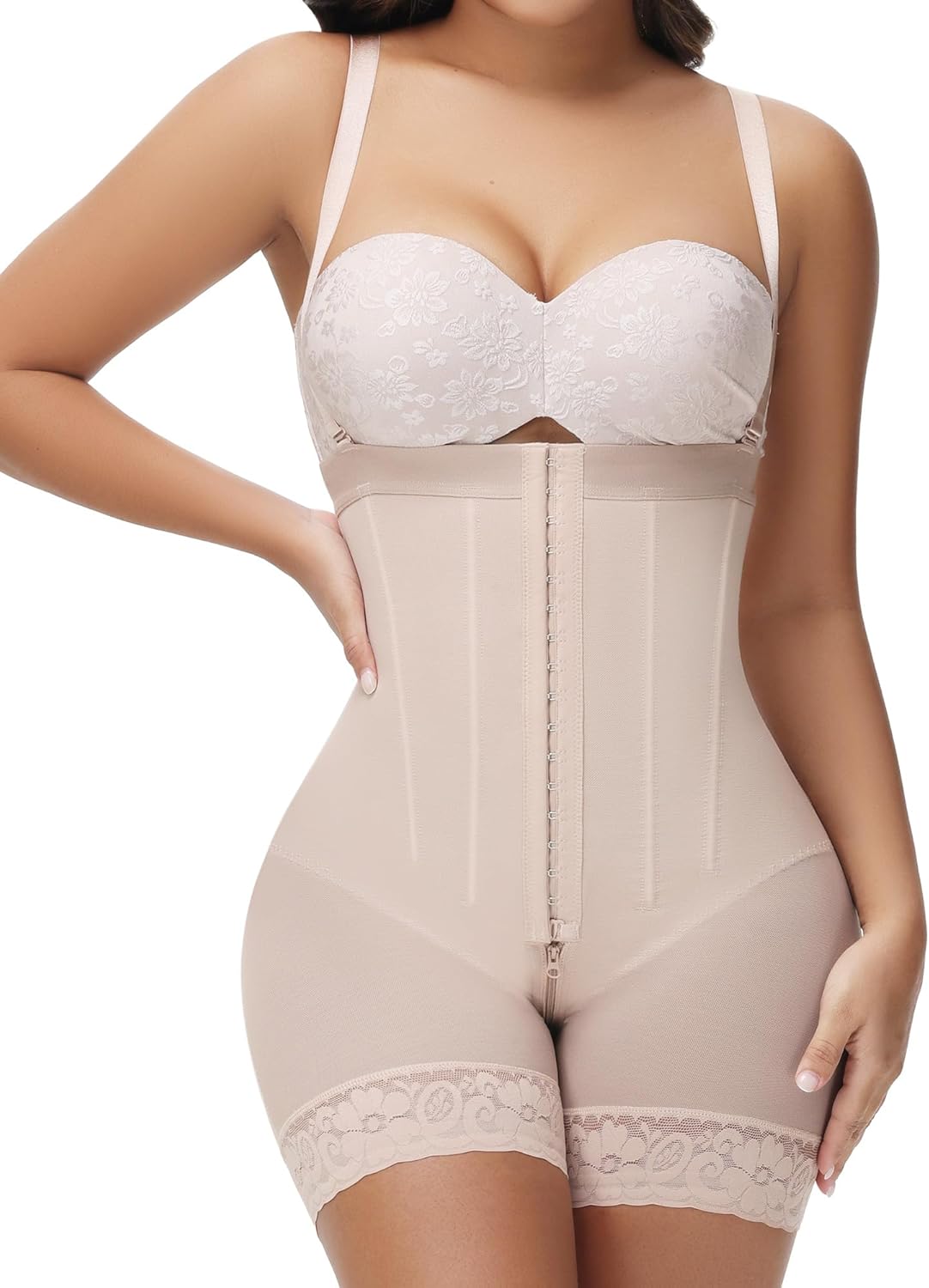 SHAPSHE Faja Colombianas Moldeadoras Body Shaper Strapless Shapewear Stage High Compression Garment Butt Lifter Tummy Control