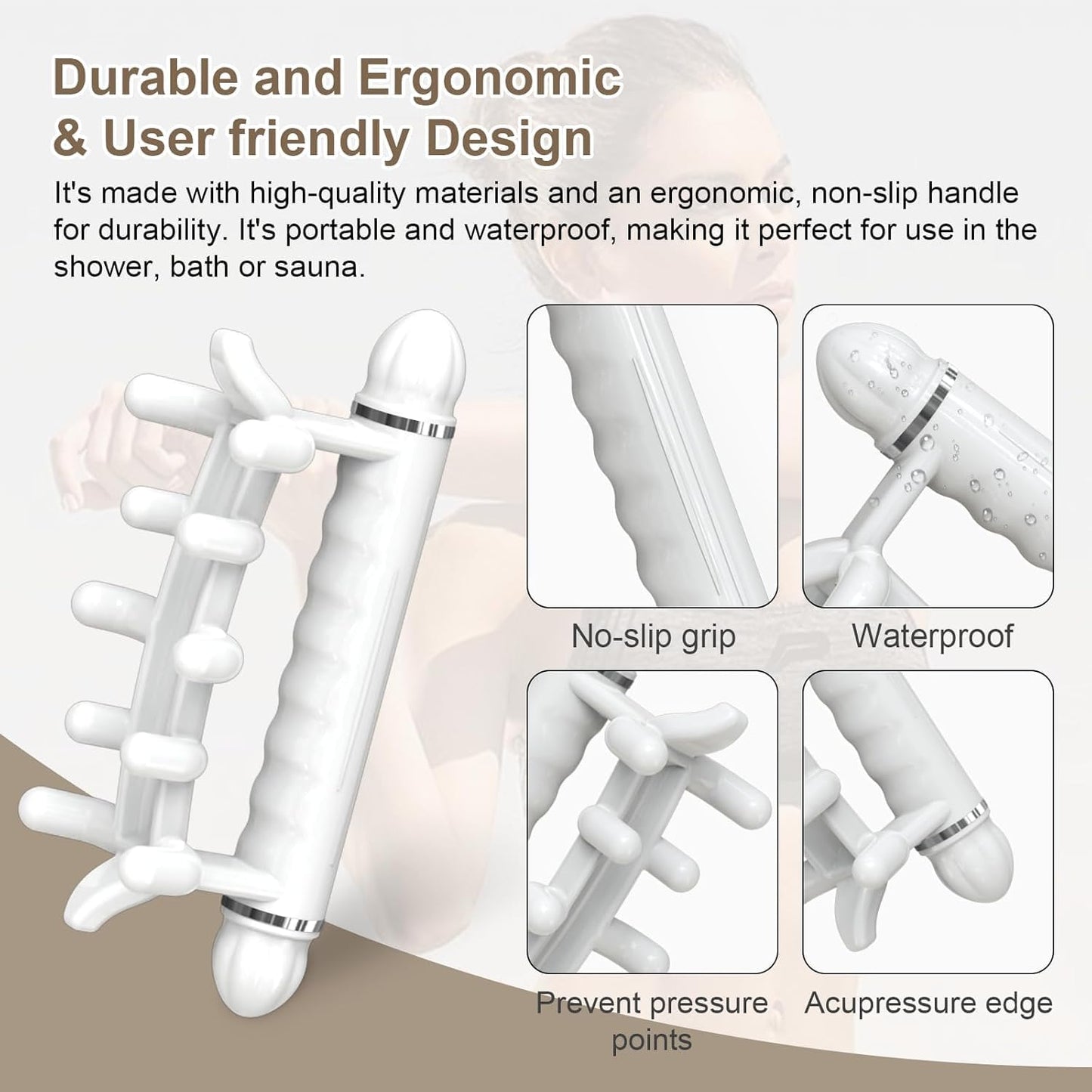 Fascia Massage Tool Blaster for Cellulite,Trigger Points Massage Tools,Neck Back and Shoulder Message Stick ＆ Cellulite Massager,Gifts for Women Men