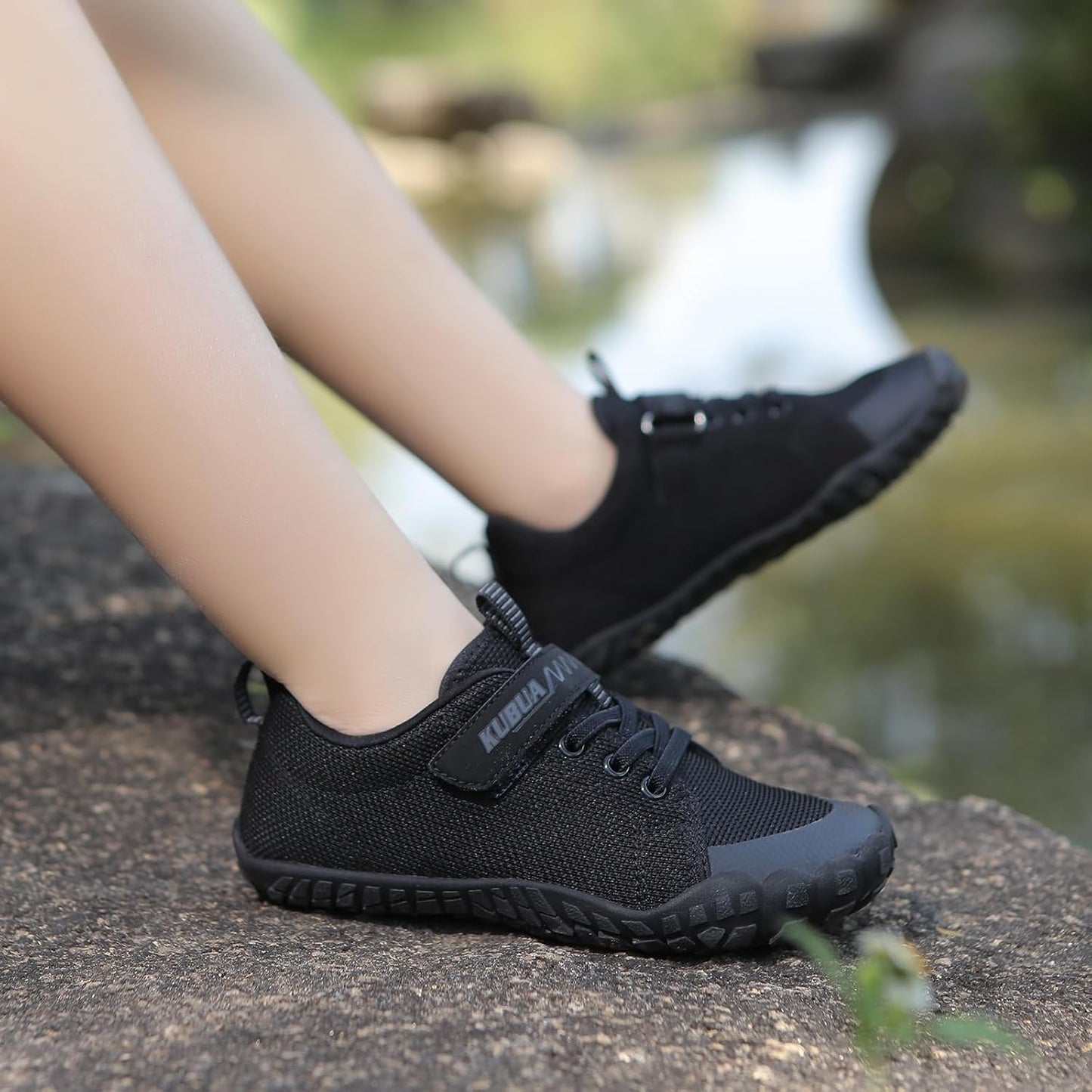 KUBUA Kids Barefoot Shoes Boys Girls Sneakers Naturally Splay Shoes Toddler Little Big Kid