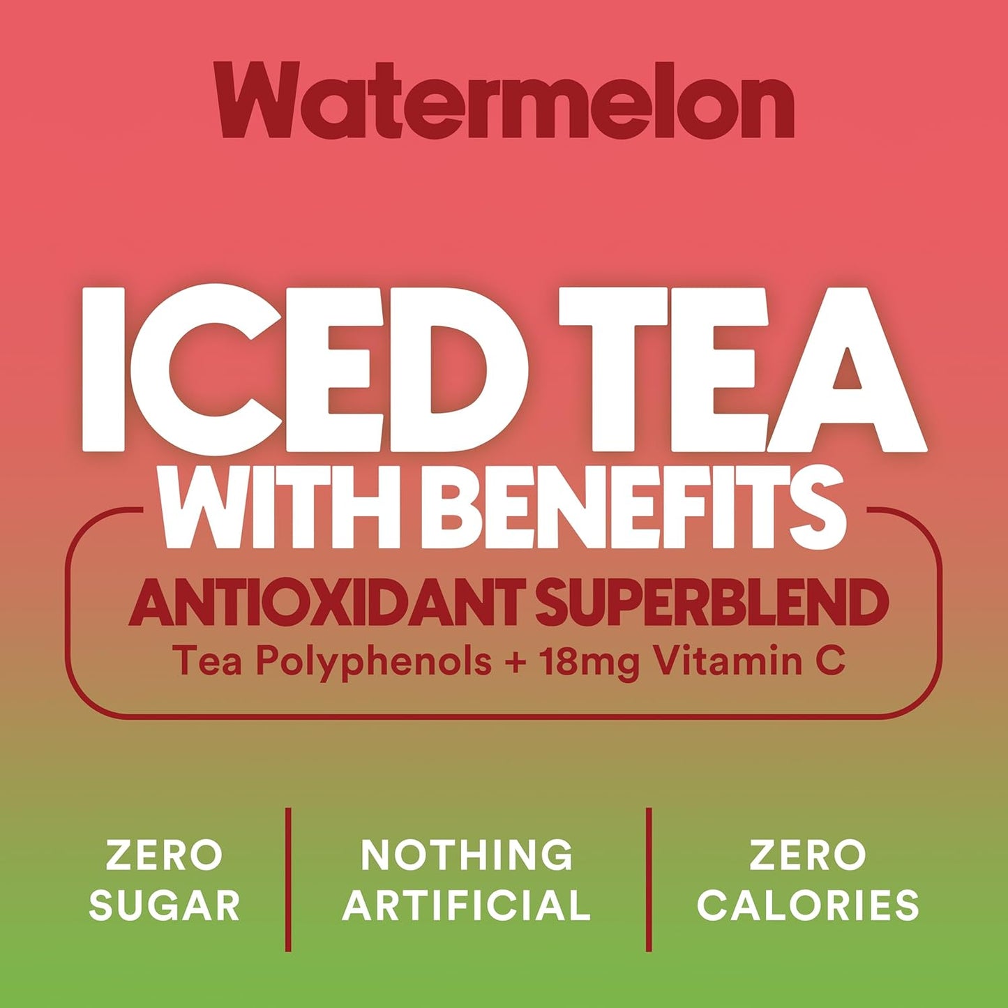 Ryl Iced Tea, Watermelon, Antioxidant Superblend, Zero Sugar, Low Carb, Zero Calorie Iced Tea, 16.0 Fl Oz (12-Pack)