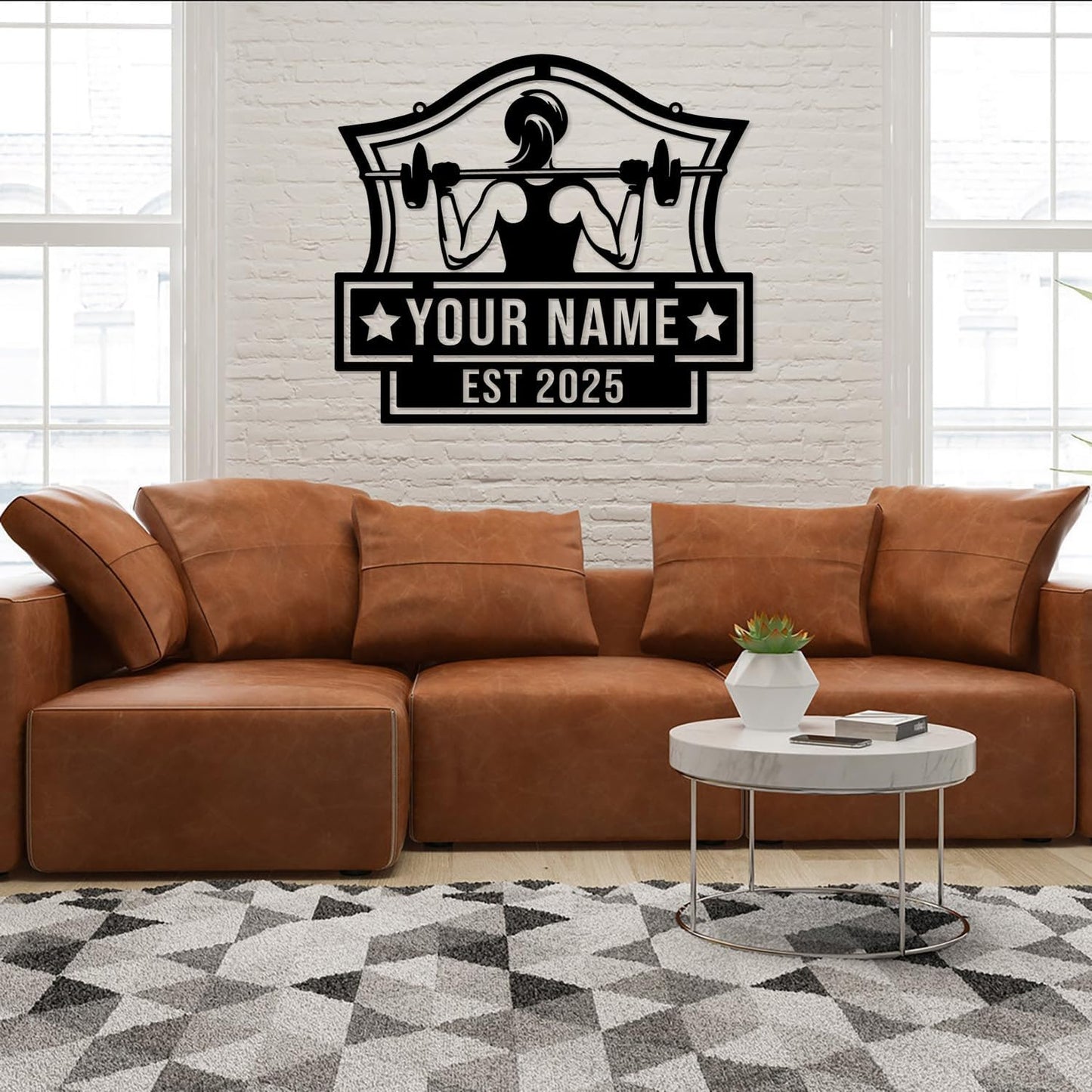 Personalized Metal Gym Sign, Custom Fitness Metal Wall Decor, Body Builder Lovers Gift, Gym Custom Unique Metal Wall Art, fitness room decor, home gym decor, gym wall art (Style-2)