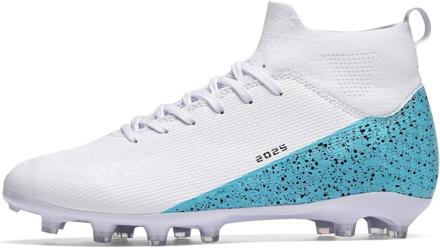 Soccer Cleats for Mens Womens Indoor Soccer Shoes Unisex Baseball Turf Shoes Youth Rugby Shoes Adult AG FG TF Football Boots Wide Training Sneaker