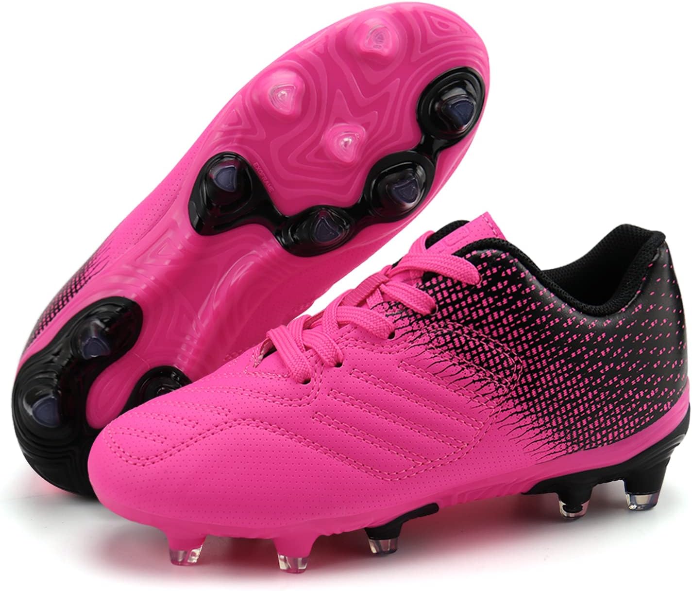 brooman Kids Soccer Cleats Boys Girls Athletic Outdoor Football Shoes