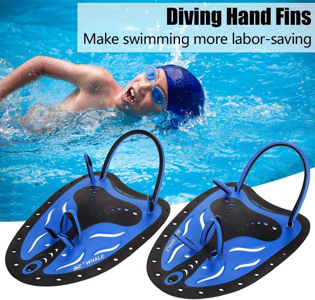 Swim Fins, Adjustable Kids Flippers for Swimming, Professional Swim Hand Paddles, Flat Paddles for Kids, Children, Men, Women