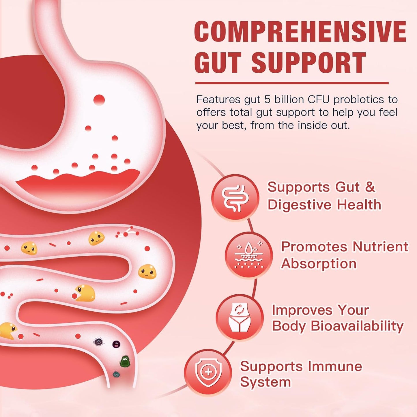 DRFOSTER Multi-Collagen-Peptide-Powder with Probiotics, 50 Servings of Hydrolyzed Collagen Peptides with Hyaluronic Acid, Biotin & Multivitamins - Supports Skin, Hair, Nails Health