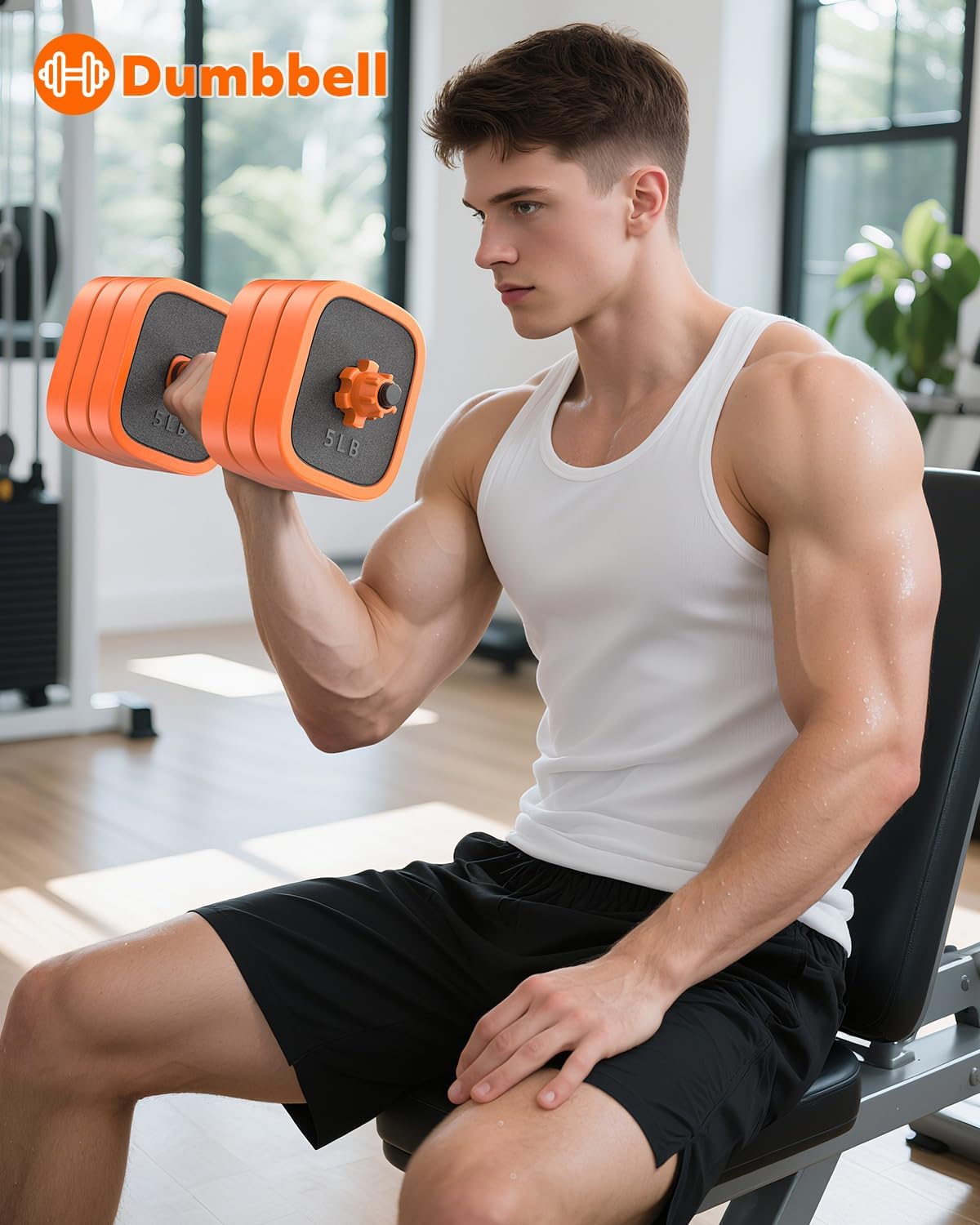 Adjustable Dumbbells Set, 45/65/85 lbs Free Weight Set with Connector, 4 in1 Dumbbells Set for Home Gym Workout