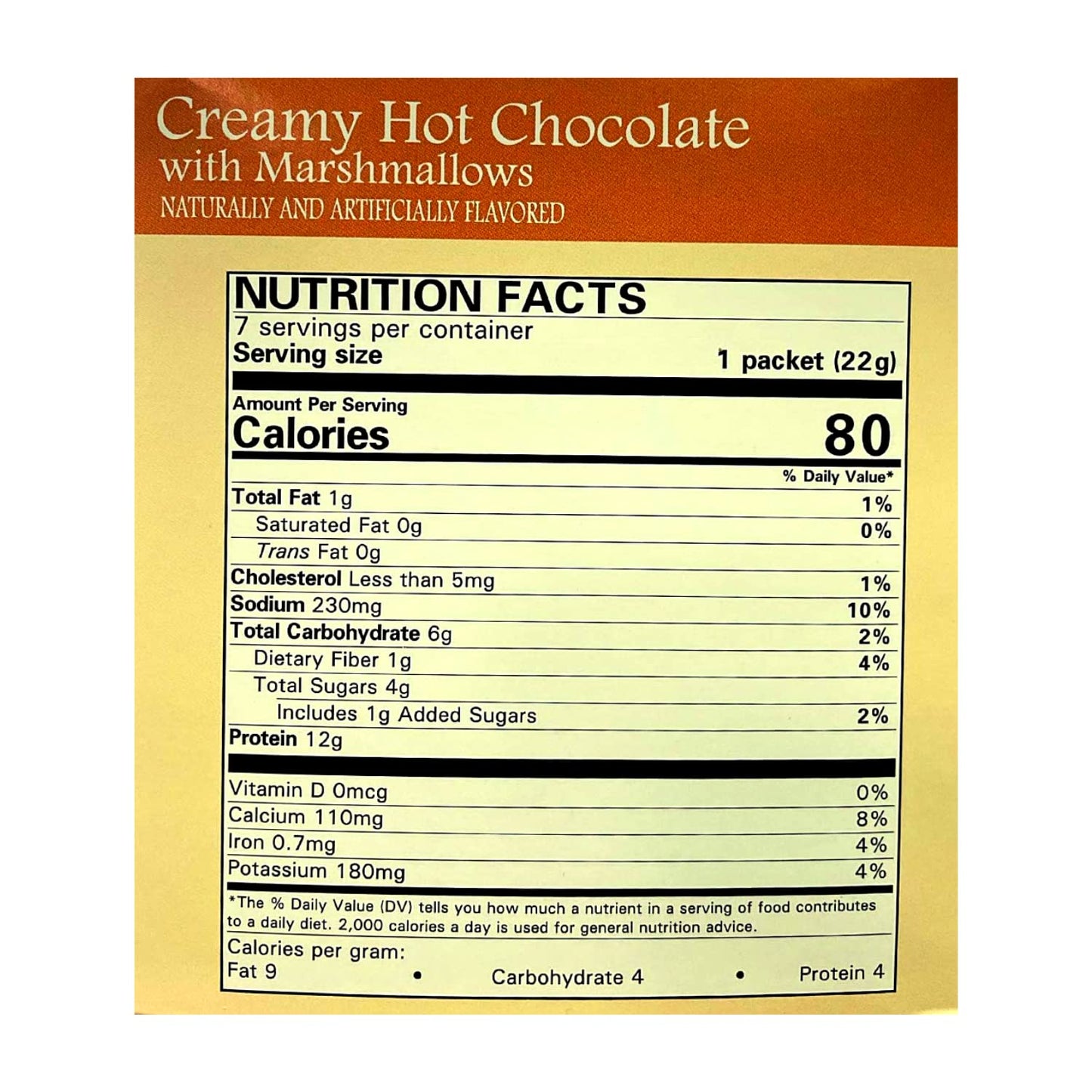 Nutmeg State Nutrition - High Protein Hot Cocoa - Instant Low Carb, Low Calorie Hot Chocolate Mix with 15g Protein, 7 Servings Per Pack (Creamy Hot Cocoa w/Marshmallows)