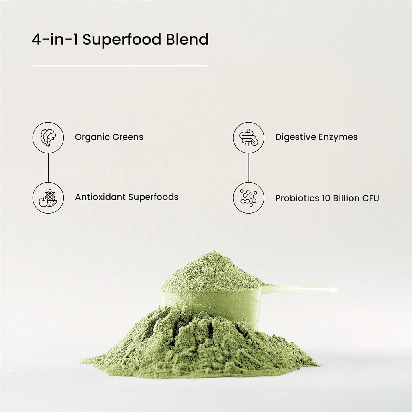 NutraChamps Super Greens Powder Premium Superfood | 20+ Organic Green Veggie Whole Foods | Alfalfa, Spirulina, Chlorella & More | Antioxidant, Digestive Enzyme & Probiotic Blends | Watermelon