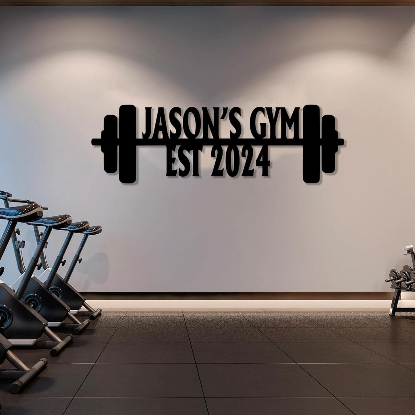 Luxury Personalized Gym Metal Sign, Custom Home Gym Decorations, Gifts for Fitness Lovers, Workout Room Decor, Gym Signs, Christmas Gifts 9