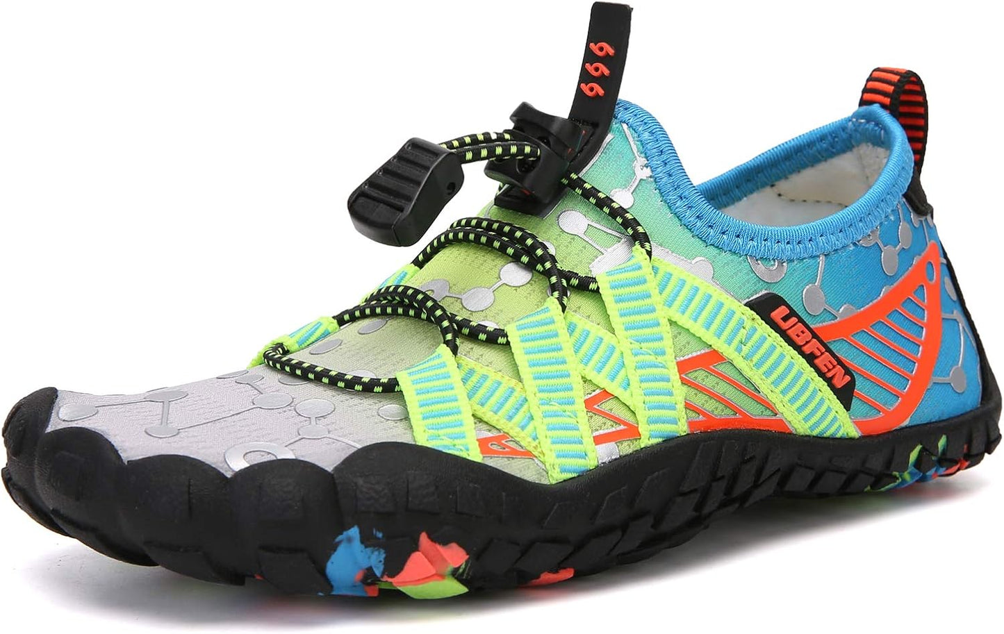 UBFEN Water Shoes for Kids Boys Girls Aqua Socks Barefoot Beach Sports Swim Pool Quick Dry Lightweight Toddler Little Big Kid