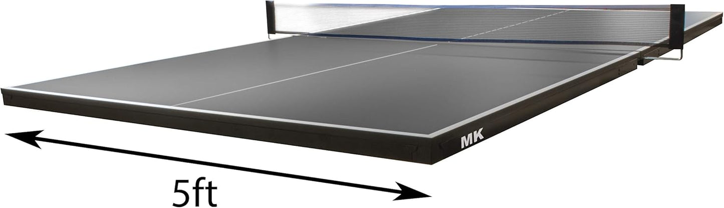 Pool Table Conversion Top - Go from Pool to Ping Pong in Seconds - Regulation Size - 9' x 5' - 19mm Thick Top - Regulation Net Set Included - Warranty: 3-Year