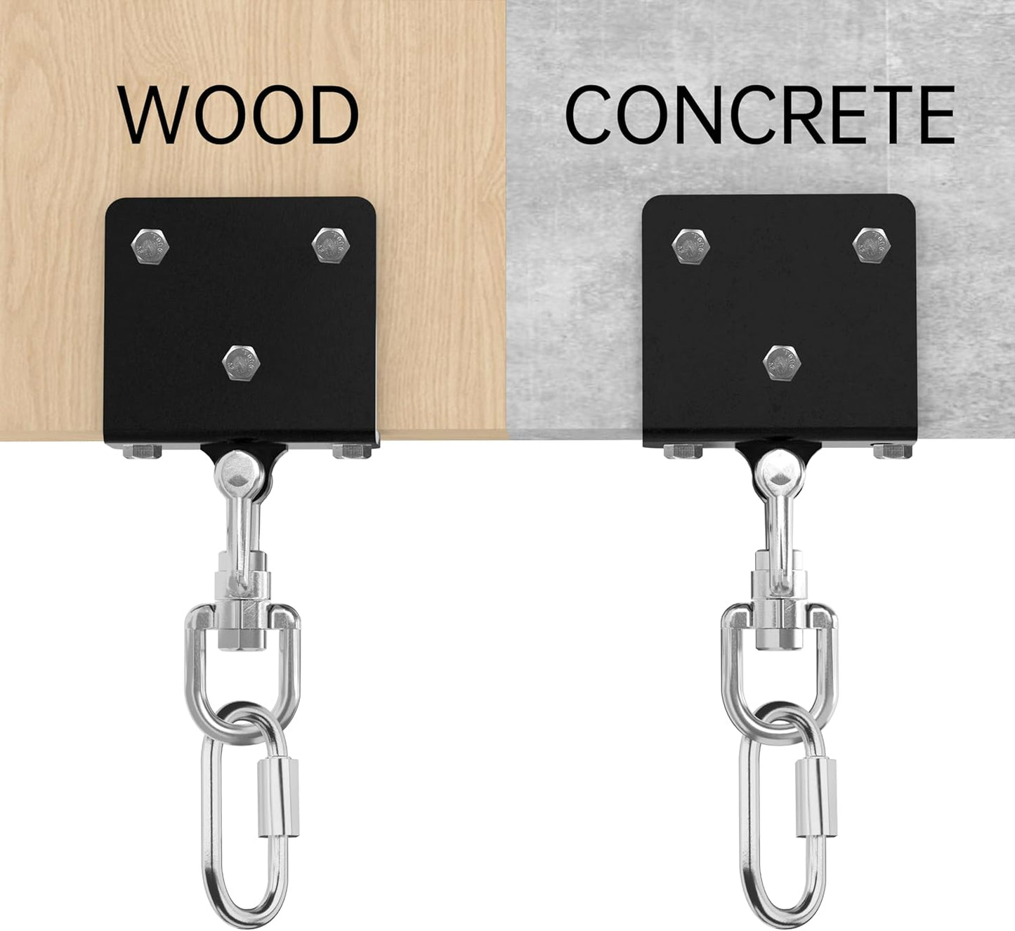 Heavy Bag Hanger for Heavy Bag Beam Mount 360° Rotation Boxing Bag Ceiling Mount I-Beam Punching Bag Hanger Beam Mount Hooks Fit Hanging Punching Bags and Swings (700 LB Capacity)