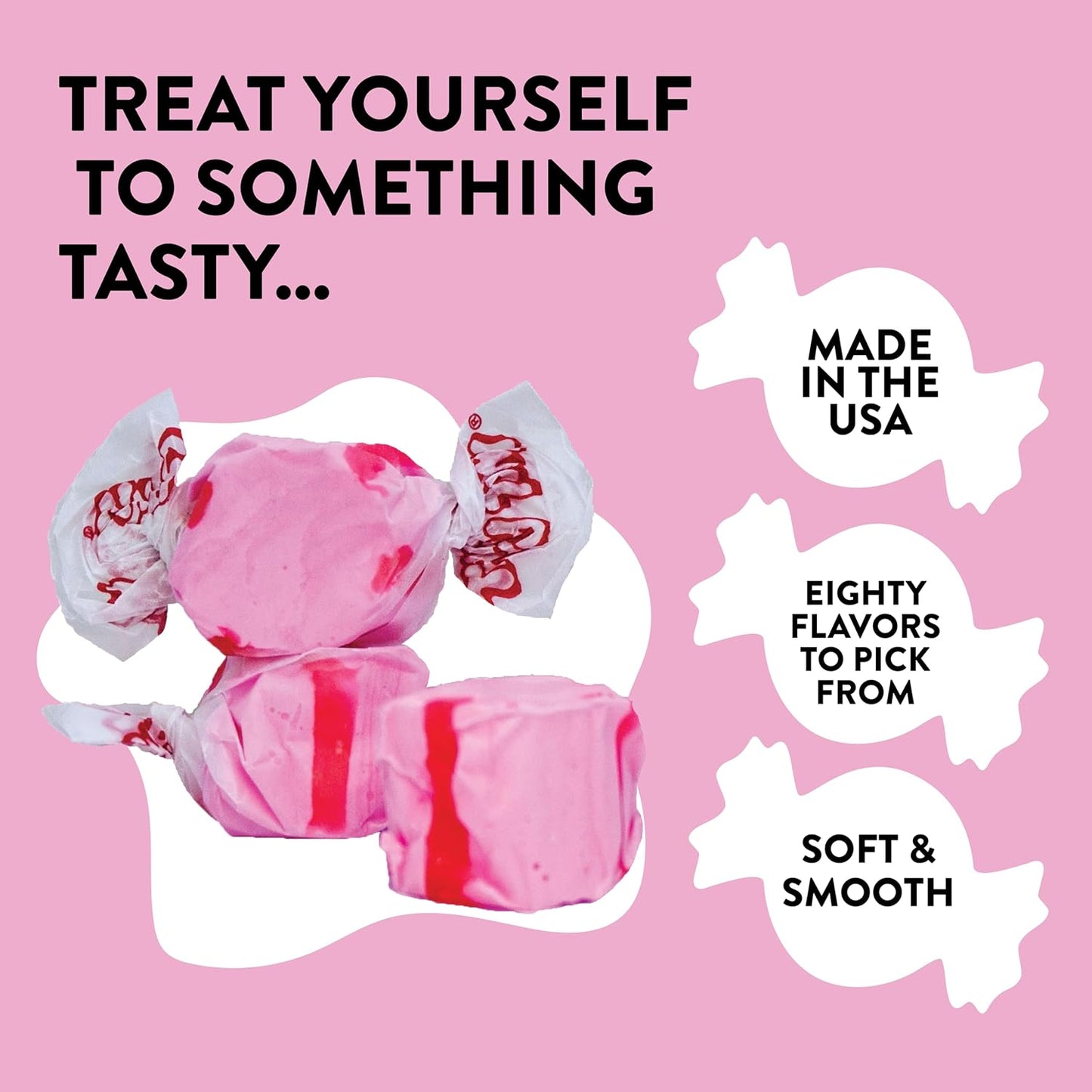 Taffy Town Saltwater Taffy, Cherry, 2.5Lb