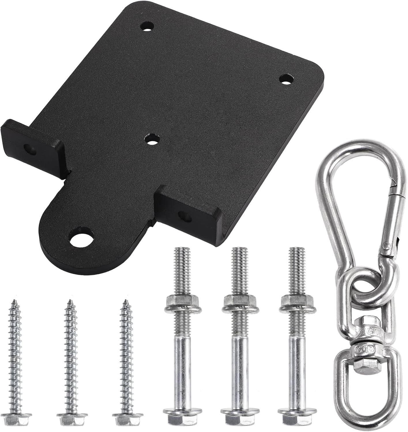 WUWEOT Heavy Bag Hanger, Sturdy Punching Boxing Bag Holder, 360° Rotation Wood Beam Hook Bracket Ceiling Mount for Boxing Muay Thai Training,Aerial Yoga Swing & Hammock