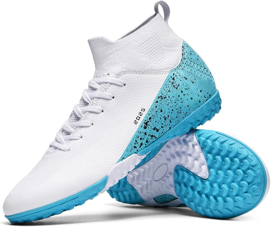 Soccer Cleats for Mens Womens Indoor Soccer Shoes Unisex Baseball Turf Shoes Youth Rugby Shoes Adult AG FG TF Football Boots Wide Training Sneaker