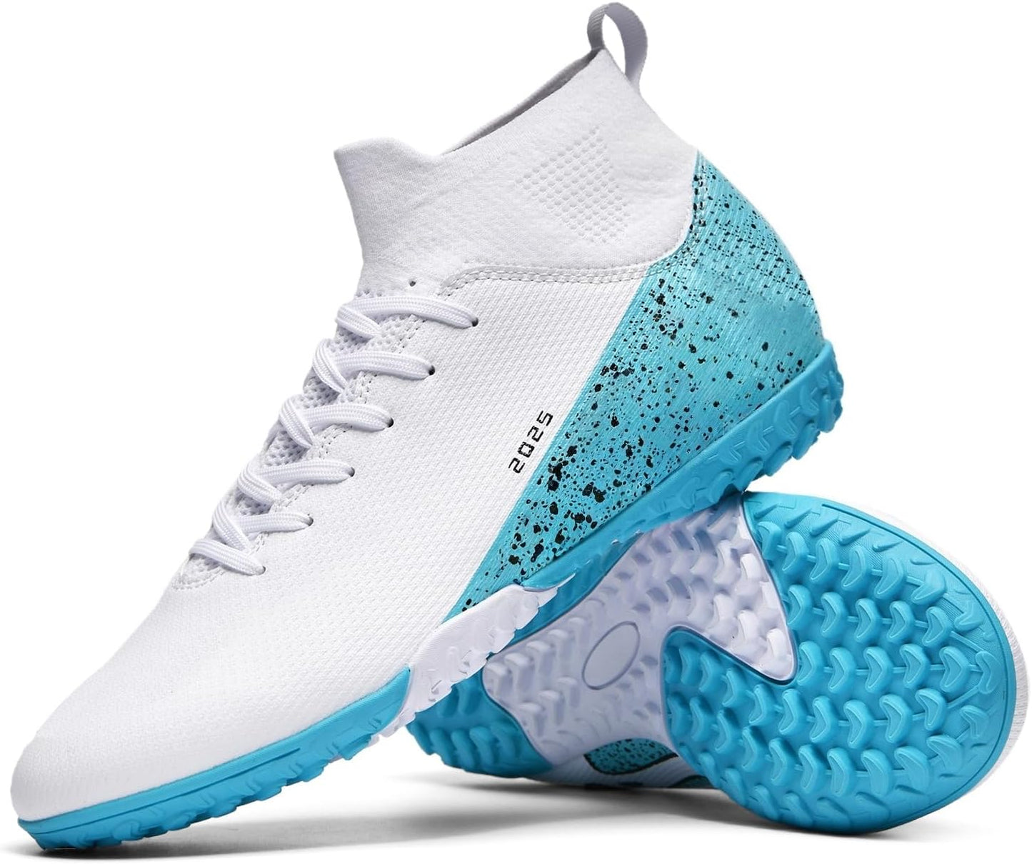 Soccer Cleats for Mens Womens Indoor Soccer Shoes Unisex Baseball Turf Shoes Youth Rugby Shoes Adult AG FG TF Football Boots Wide Training Sneaker