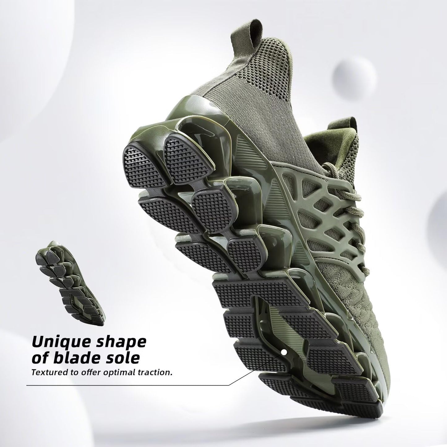 Men's Slip on Walking Running Shoes Blade Tennis Casual Fashion Sneakers Comfort Non Slip Work Sport Athletic Trainer