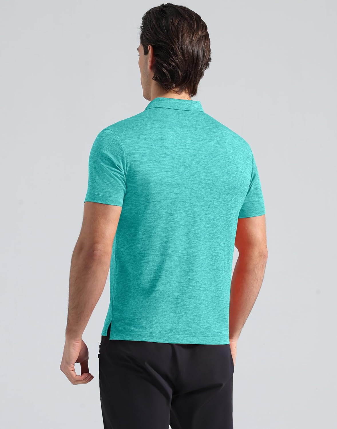 Pioneer Camp Men's Golf Shirt UPF 50+ Quick Dry Polo Shirts Short Sleeve Moisture Wicking Performance Tees Collar Work Shirts