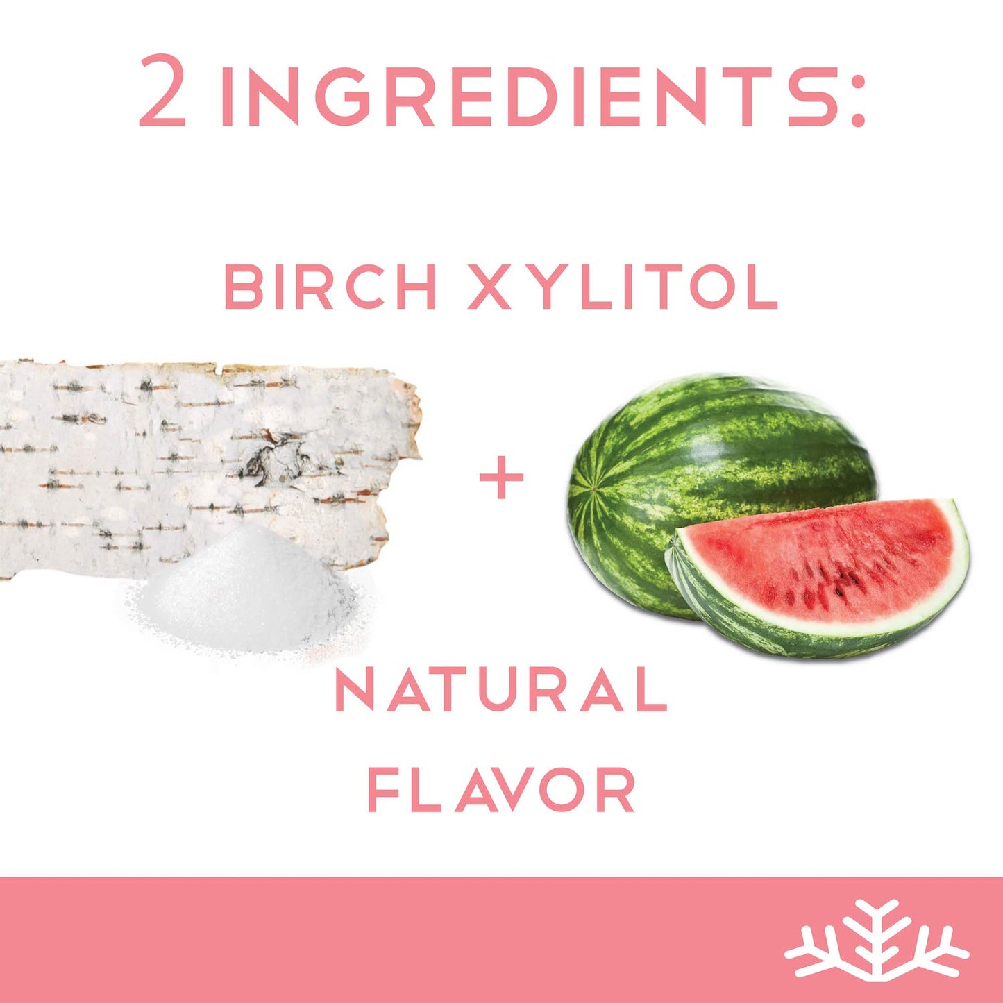 Watermelon KETO Xylitol Candy Chips - SNØ 1.5oz Tin - Sugar-Free Candy With Only 2 Ingredients | Low Carbs, Diabetic-Friendly, Non-GMO, Vegan, GF & Kosher | Purest candy in the world!