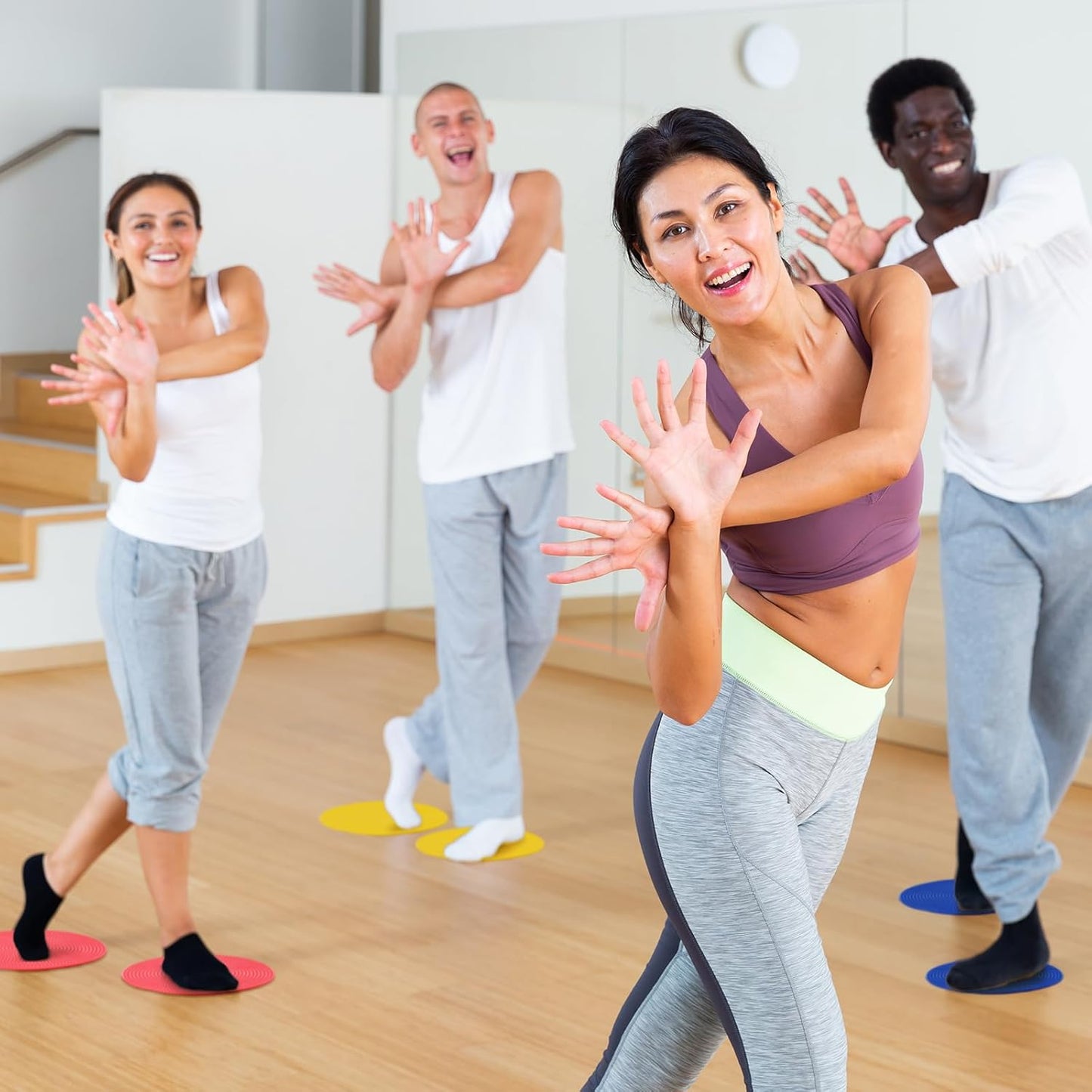 TPE Floor Spot Markers Dots for Gym Flat Non Slip Spot Marker Dance Dot for Classroom Gym Sports Soccer Basketball Agility Training Field Marking Equipment