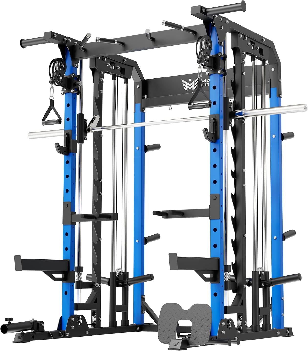 B52 Machine Home Gym with Power Rack, Cable Crossover, Dual Pulley System, Landmine, and Multi-Grip Pull-Up Bar – Heavy-Duty Fitness Equipment for Strength Training and Full-Body Workouts