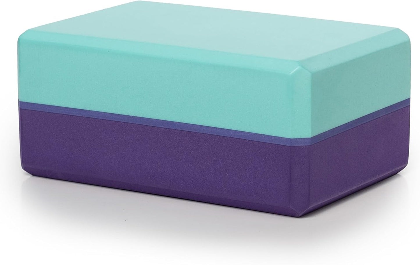 Sunshine Yoga 4" Striped Yoga Block, 6 Pack Bulk EVA Foam Yoga Blocks, Firm and Supportive Yoga Brick, Balance Foam for Stretching, Pilates, and Workout, 4" x 6" x 9"