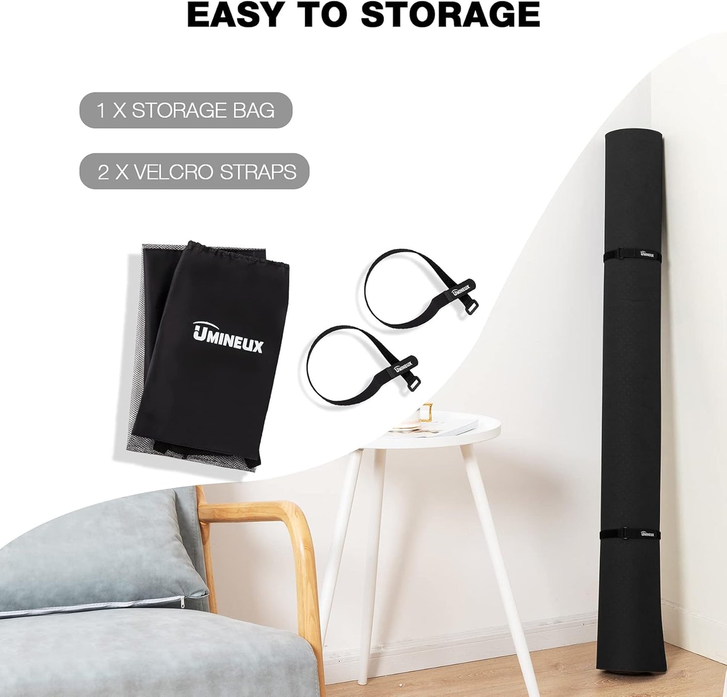 Large Yoga Mat for Men and Women 1/4 & 2/5 Inch Extra Thick TPE Fitness Mat for Home Gym Workout, Non-Slip, Eco Friendly Exercise Mat for Yoga, Pilates, Stretching, Meditation