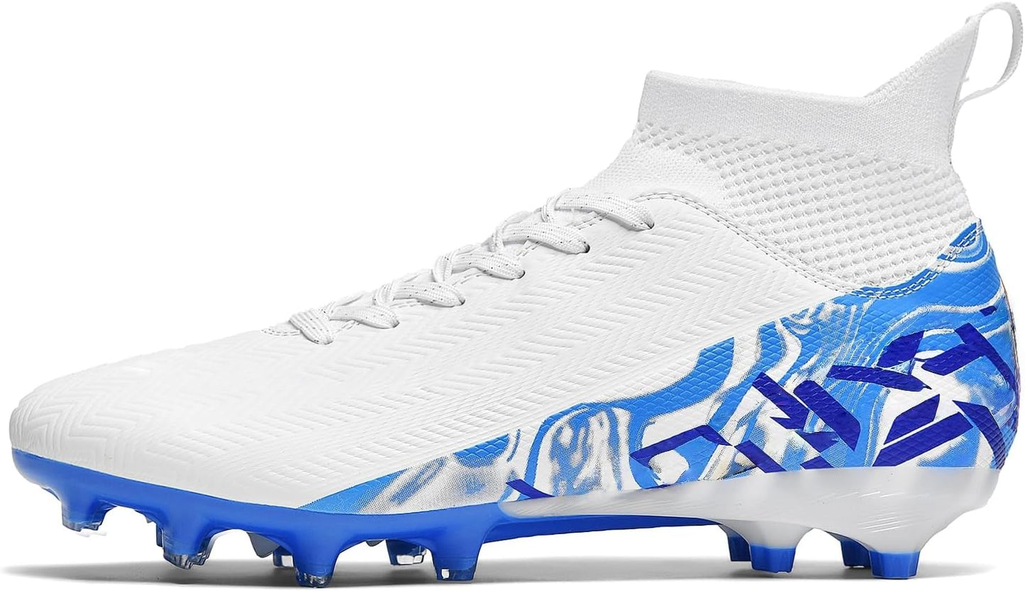 Indoor Soccer Cleats Mens Womens Turf Soccer Cleats Wide Socer Shoes FG AG TF High Ankle Football Boots