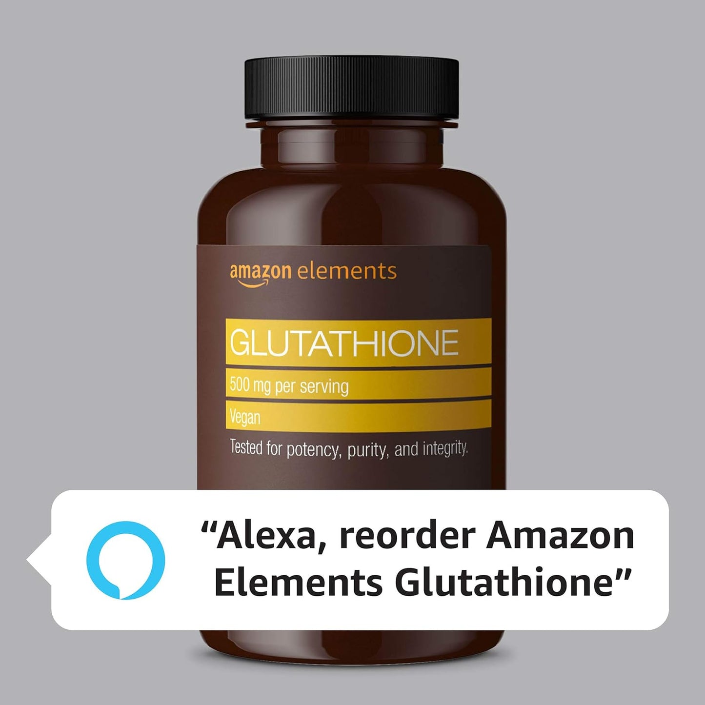 Amazon Elements Glutathione 500mg 60 Capsules