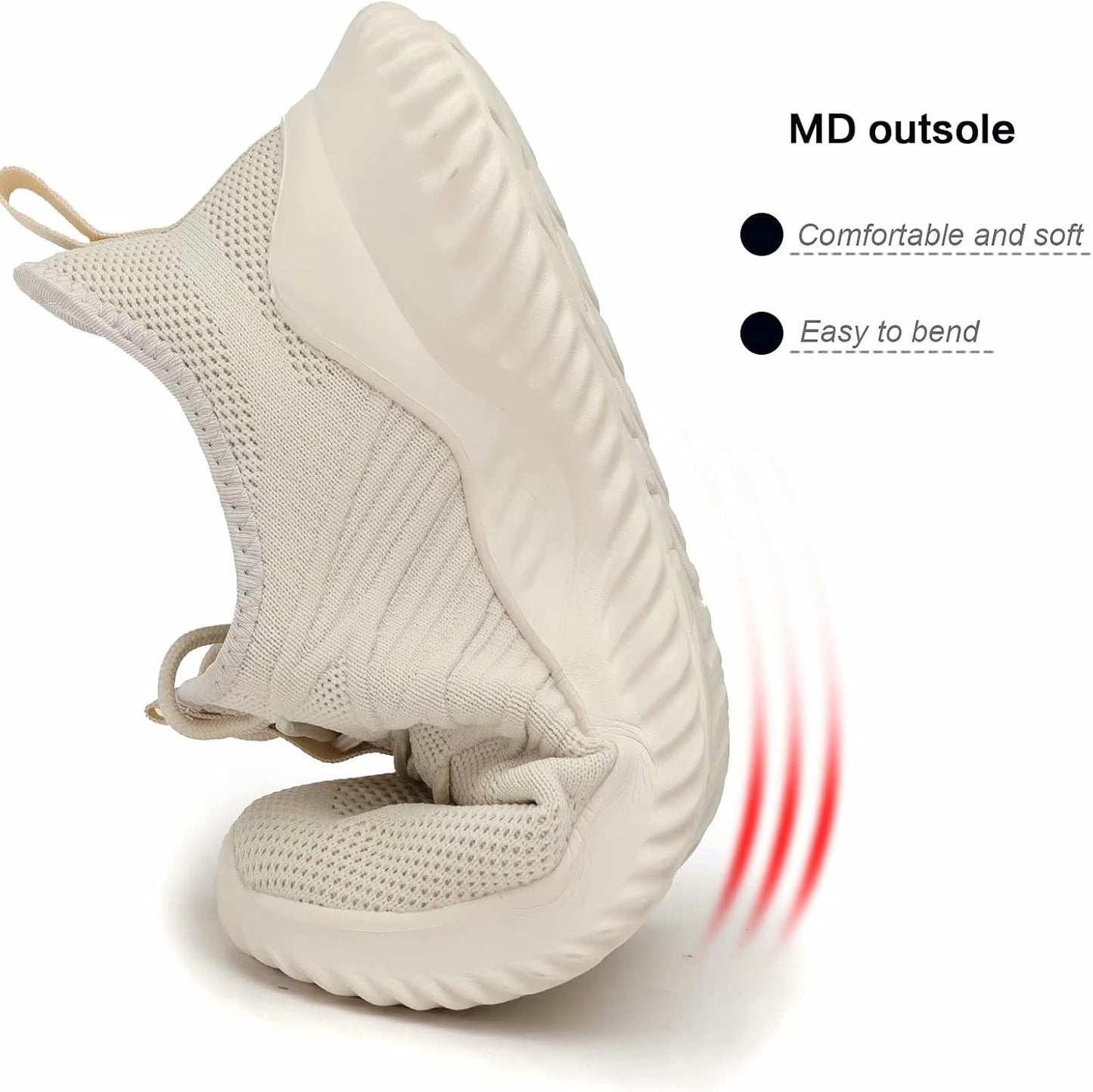 Mens Slip On Running Shoes Athletic Walking Trainers Lightweight Breathable Mesh Tennis Sneakers