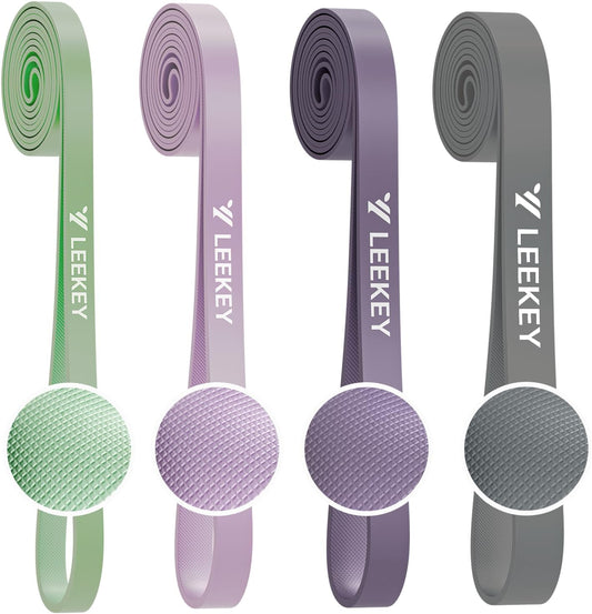 LEEKEY Resistance Bands Set for Pull-Up Assistance & Full-Body Training, Multi-Level Exercise Bands with Bag for Home Workouts, Physical Therapy, Strength Training (Men/Women)