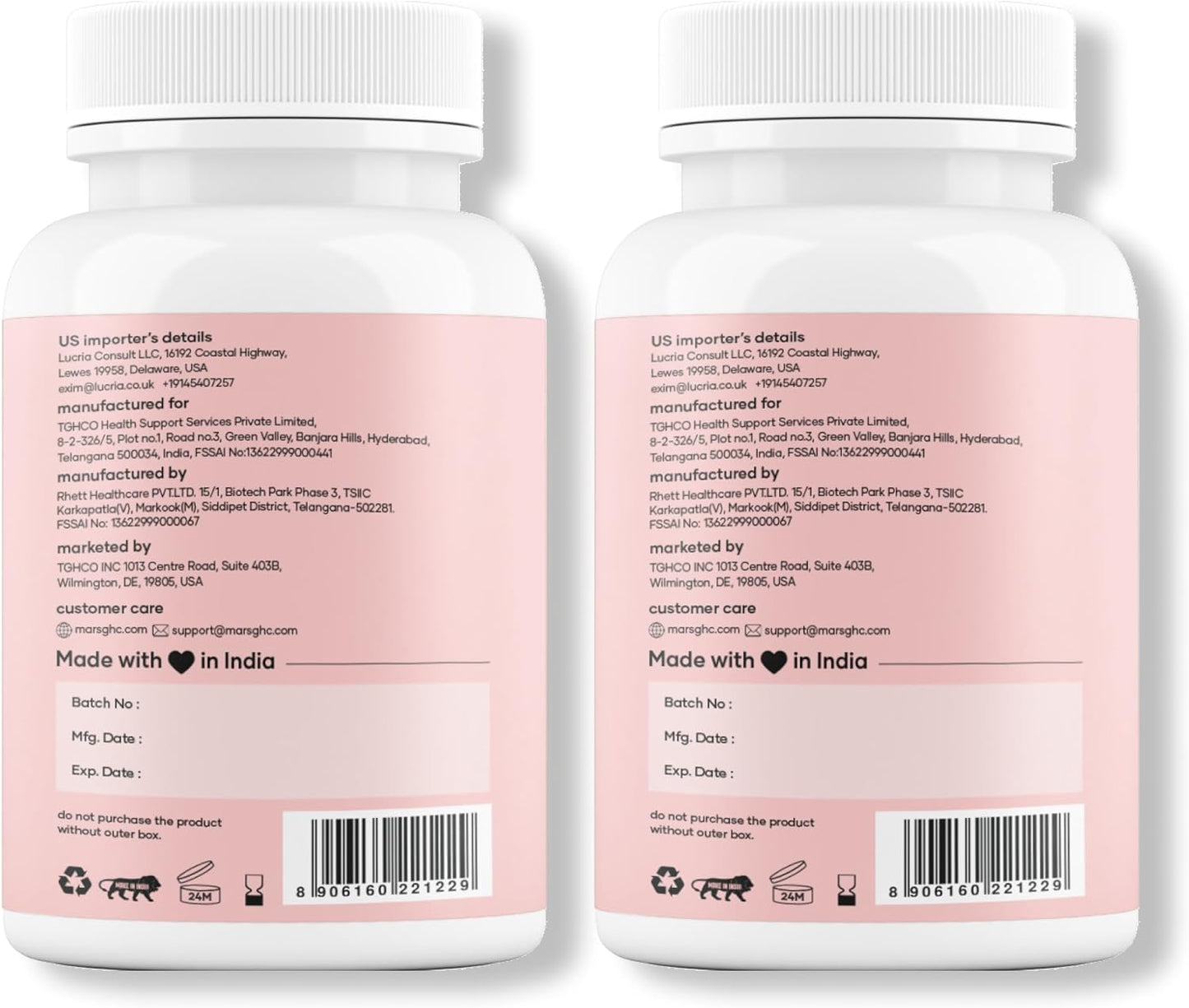 Mars BurnIt Capsules | Enriched with Psyllium Husk, Moringa & Dandelion Root | Supports Digestion, Detox & Weight Management (Pack of 2)